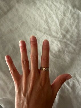 Anna Beck gold multi-disc ring